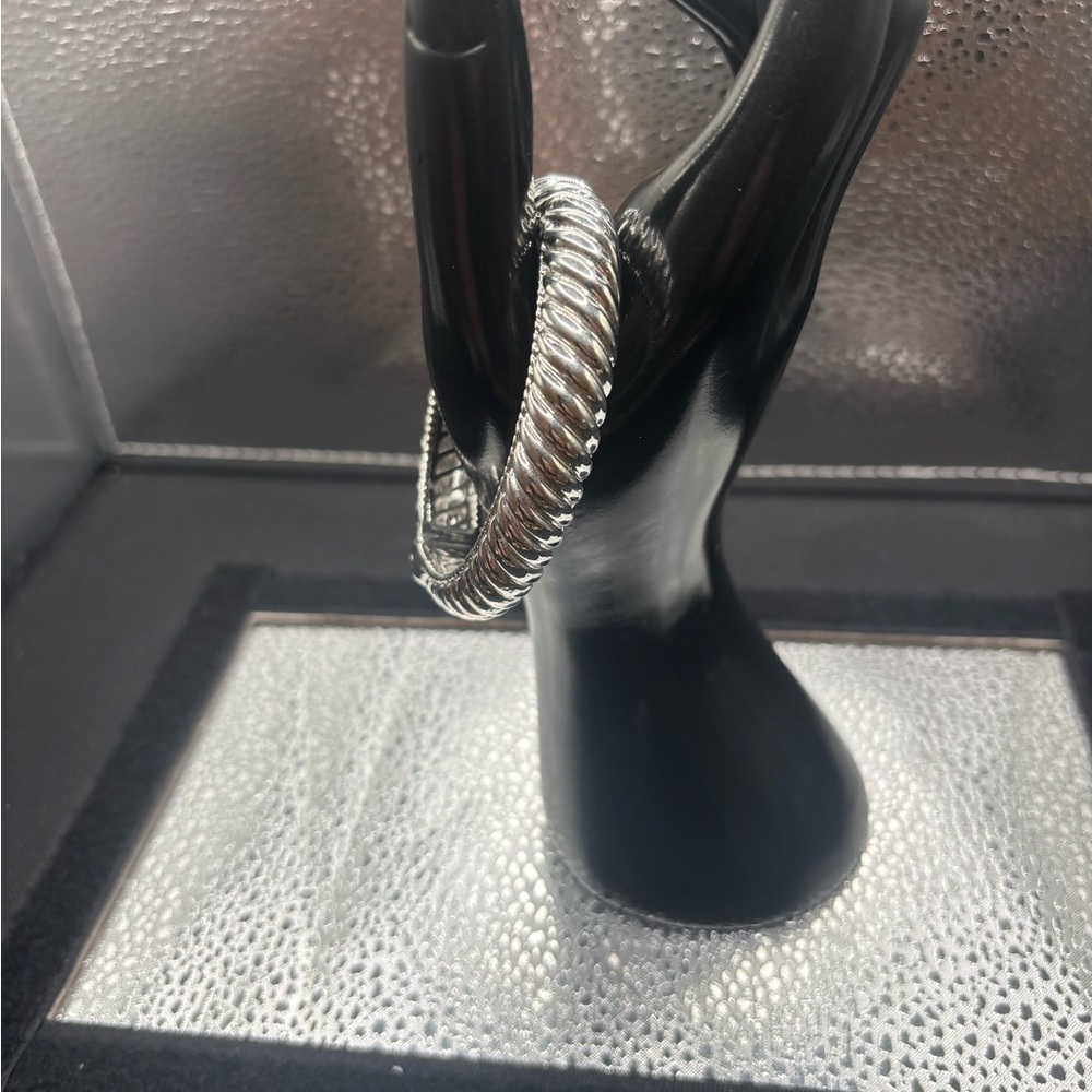Silver Twisted Bangle Bangle